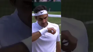 2017. Federer's unstoppable mood. #rogerfederer #tennis #legend #wimbledon #artistry