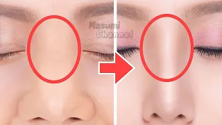 Nose Bridge Lift Massage! Reshape, Sharpen Your Nose, Reduce Fat Nose Without Surgery