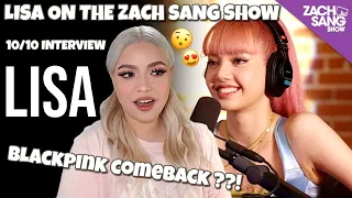 [REACTION] LISA ON THE ZACH SANG SHOW - LISA TALKS LALISA, MONEY, BLACKPINK & MORE