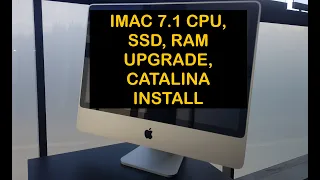 140€ Catalina iMac - 2007 7.1 CPU, RAM, SSD upgrades