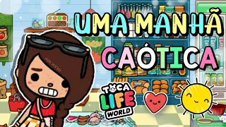 ROTINA DE UMA MANHÃ CAÓTICA COMIGO ⛅❤🤯 - Toca life world - Moni Moraes