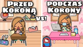 PRZED KORONĄ VS  PODCZAS KORONY 😷 | TOCA BOCA HISTORYJKI PO POLSKU | TOCA LIFE WORLD