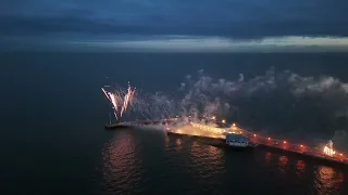 Clacton on Sea Essex Pier fireworks display DJI Mini 4 drone part 1 May Bank holiday weekend