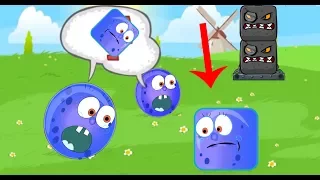 RED BALL 4 Blue SpongeBob Ball Completed 'Green Hills' with Boss Fight Level 1 - 15