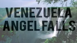 360°, Angel Falls, Venezuela. Aerial video High Angle View Of Waterfalls