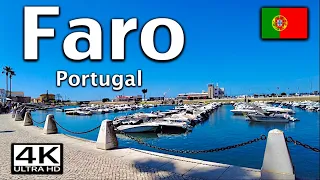 Faro, Algarve, Portugal Walking tour - 2024 [ 4K Ultra HD ]