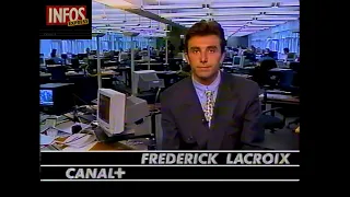 CANAL+ Infos express spécial et début document sportif (1993)