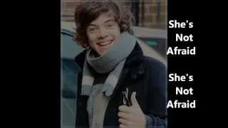 She's Not Afraid - One Direction -  Lyrics With Pictures