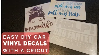 DIY Car Decal With A Cricut Machine