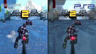 MotorStorm: Arctic Edge PSP VS PS2 Comparison 4K