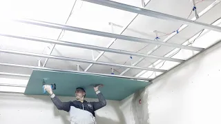 An easy way to make a false ceiling gypsum board step by step