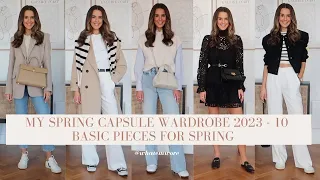 MY SPRING CAPSULE WARDROBE 2023 - 10 BASICS FOR SPRING | WHATEMWORE