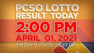 Lotto Result Today 2PM April 1 2021  SWERTRES Result Today