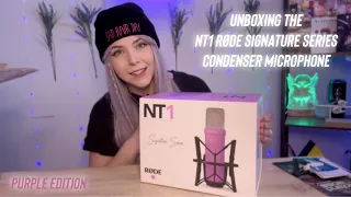 Unboxing The Røde Signature Series - NT1 Large Diaphragm Condenser Microphone (Purple)