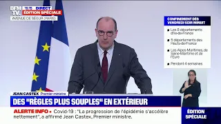 Jean Castex: "Le dispositif de couvre-feu sera maintenu (...) l'heure de début passera de 18h à 19h"