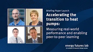 Accelerating the transition to heat pumps | Briefing Paper launch