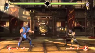 MK9- SUBZERO COMBOS+TUTORIAL+BLOCK BREAKER TIPS+SPECIAL ENDIN