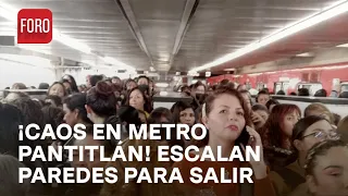 Metro CDMX: Escalan por paredes tras caos en Pantitlán - Las Noticias