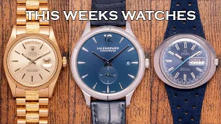 This Weeks Watches - Platinum Chopard LUC, Bark Rolex Day Date, Vertex, Omega, Seiko & More [EP156]