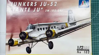 Italeri Junkers Ju-52 Tante JU 1/72 Scale Model Aircraft