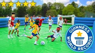 WORLD'S BIGGEST KIDS SLIP 'N' SLIDE FOOTBALL MATCH!! ⚽️💦