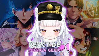 【REACT MÚSICA GEEK #1】Primeira vez escutando Rap Geek. Será que eu vou gostar?