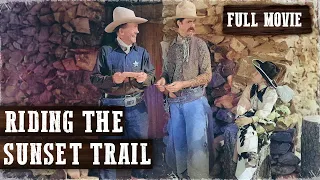 RIDING THE SUNSET TRAIL | Tom Keene | Full Western Movie | English | Free Wild West Movie