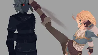 Dark Link vs Zelda