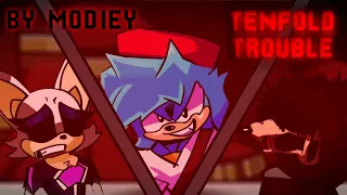 tenfold trouble(knuckles and rouge)| final triple V2 | vs sonic exe the chaos adventure | by modiey