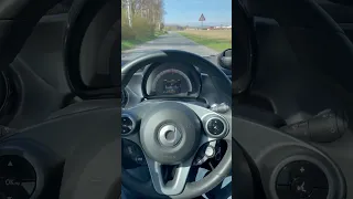 Smart Fortwo Brabus Line 90 PS 0-100 kmh Acceleration 🚀