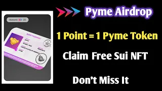 Pyme Airdrop | 1000$ Worth Airdrop | Collect Points to Earn Pyme Token | Don't Miss It | 100% Free