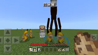 SKIBIDI TOILET MEME & Banana Cat ADDON in Minecraft PE - HAPPY Cat and Skibidi Toilet Head MODS