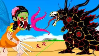 Evolution Of Godzilla Iron Earth Venom Vs BOSS DOLL Zombie Playing Squid Game | 어몽어스 오징어 게임