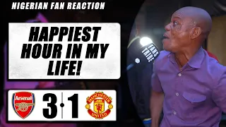 ARSENAL 3-1 MAN UTD ( Itoro - NIGERIAN FAN REACTION) - PREMIER LEAGUE HIGHLIGHTS 2023-24