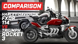 Triumph vs Harley-Davidson | Triumph Rocket 3 vs Harley-Davidson FXDR 114 | Visordown.com