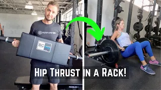 Hip Thruster Bar | Hip Thrust in a Power Rack!