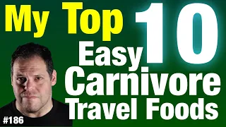 Top 10 EASY Carnivore foods when travelling. #howto #Carnivore #whatieatinaday #travel #travelling
