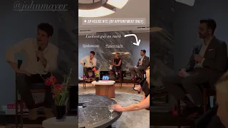 John Mayer talking about watches at AP House NYC on March 16,2023