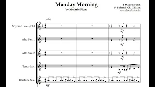 Melanie Fiona - Monday Morning for Saxophone Quartet