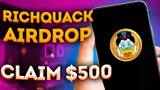 RICHQUACK ($FATTOKEN) $CRYPTO AIRDROP 500$ FULL REVIEW