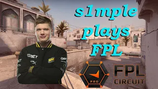 s1mple POV (Na`Vi) plays FACEIT / train / 19 January 2021