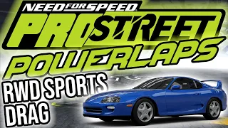 (OUTDATED) FASTEST RWD SPORTS CARS ON DRAG STRIPS! ★ NFS: Pro Street (RPM changed to 10.000)
