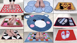 10 Beautiful Doormat Making || Old Clothes Reuse Idea || Jeans Handmade Things #JeansDoormat