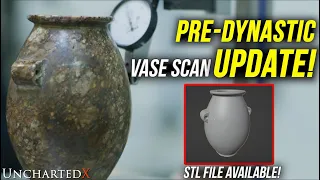 Ancient Egyptian Vase Scan Update! STL file, More Analysis - and Between the Lug Handles