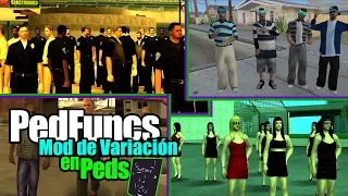 AGREGA VARIEDAD A TUS PEATONES DE GTA SAN ANDREAS | PedFuncs/Beta Gangs/Police Fix | #TL969