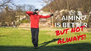 Instinctive shooting vs. Aiming?  (Archery real-life test 🏹)