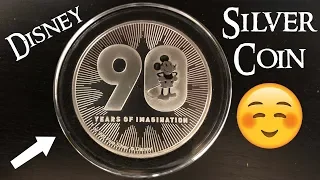 Disney 90th Anniversary Silver Coin