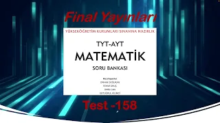 FİNAL YAYINLARI TYT-AYT MATEMATİK SORU BANKASI - TEST - 158 - TRİGONOMETRİ