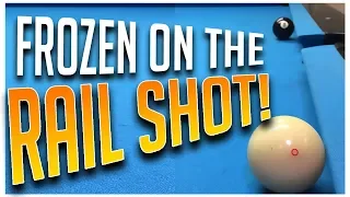 ADVANCED POOL - BILLIARDS LESSONS!  When Cueball and Object Ball are Frozen on Rail