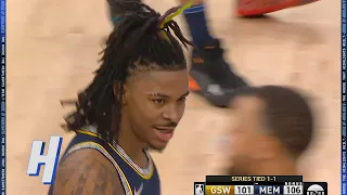 Ja Morant had some words for Steph Curry after winning Game 2 👀